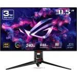 ASUS ROG Swift 32" 4K QD-OLED Gaming Monitor (PG32UCDM) - UHD (3840 x 2160), QD-OLED, 240Hz, 0.03ms, G-SYNC Compatible, Custom Heatsink, Graphene Film, 99% DCI-P3, True 10-bit, 90W USB-C