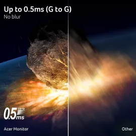 Acer Nitro XV270U Z1bmiiprx Gaming Monitor 27" WQHD (2560 x 1440) IPS with AMD Free Sync Premium Technology, Up to 270Hz Refresh Rate, Up to 0.5ms, sRGB 99%, (2 x HDMI 2.0 Ports & 1 x Display Port 1.4)