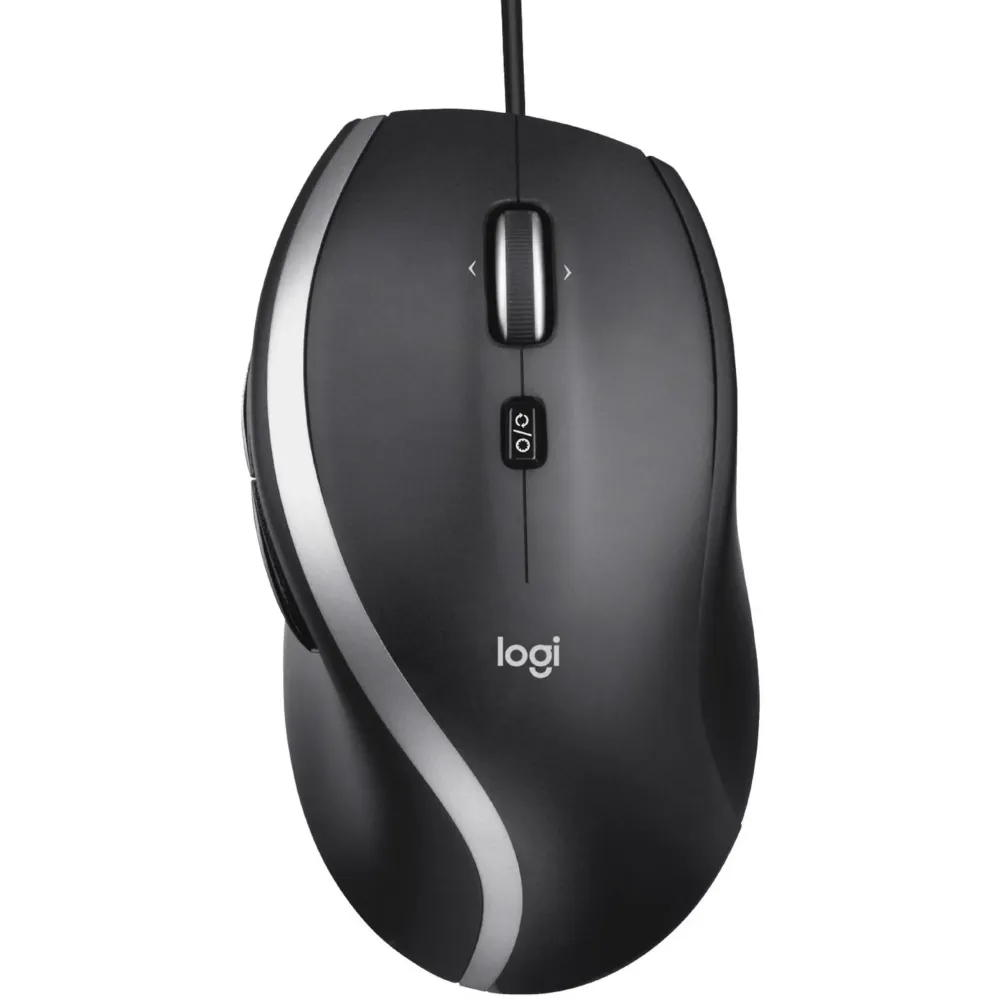 Logitech - M500s Advanced Wired Optical Mouse with Hyper-fast Scrolling & Tilt - Wired - Black