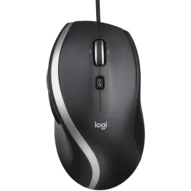 Logitech - M500s Advanced Wired Optical Mouse with Hyper-fast Scrolling & Tilt - Wired - Black