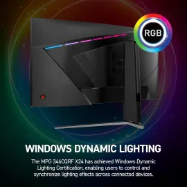 MSI 34" 3440x1440 240 Hz Rapid VA UWQHD Gaming Monitor FreeSync (AMD Adaptive Sync) MPG 346CQRF X24