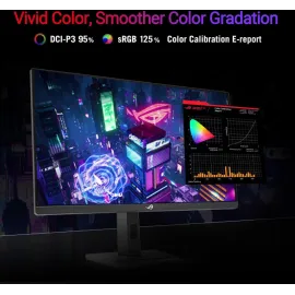 ASUS ROG Strix 27” 1440P USB-C HDR Gaming Monitor (XG27ACG) -QHD, 180Hz, 1ms, Fast IPS, DCI-P3 95%, Extreme Low Motion Blur Sync, G-Sync Compatible, Tripod Socket, Aura Sync, AI Gaming, 3yr warranty
