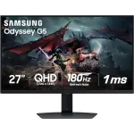SAMSUNG 27" 180 Hz Fast IPS QHD(2560 x 1440) Gaming Monitor Nvidia G-Sync Compatible sRGB 99% Odyssey G50D