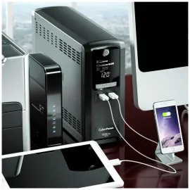 CyberPower CST135XLU Battery Backup GreenPower UPS™ Bypass Technology, 1350 VA / 810 W, Line Interactive, Simulated Sine Wave, NEMA 5-15P, 6 ft. cord, 10 (5 surge, 5 surge + battery backup)