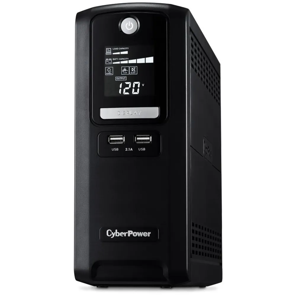 CyberPower CST135XLU Battery Backup GreenPower UPS™ Bypass Technology, 1350 VA / 810 W, Line Interactive, Simulated Sine Wave, NEMA 5-15P, 6 ft. cord, 10 (5 surge, 5 surge + battery backup)