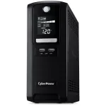 CyberPower CST135XLU Battery Backup GreenPower UPS™ Bypass Technology, 1350 VA / 810 W, Line Interactive, Simulated Sine Wave, NEMA 5-15P, 6 ft. cord, 10 (5 surge, 5 surge + battery backup)