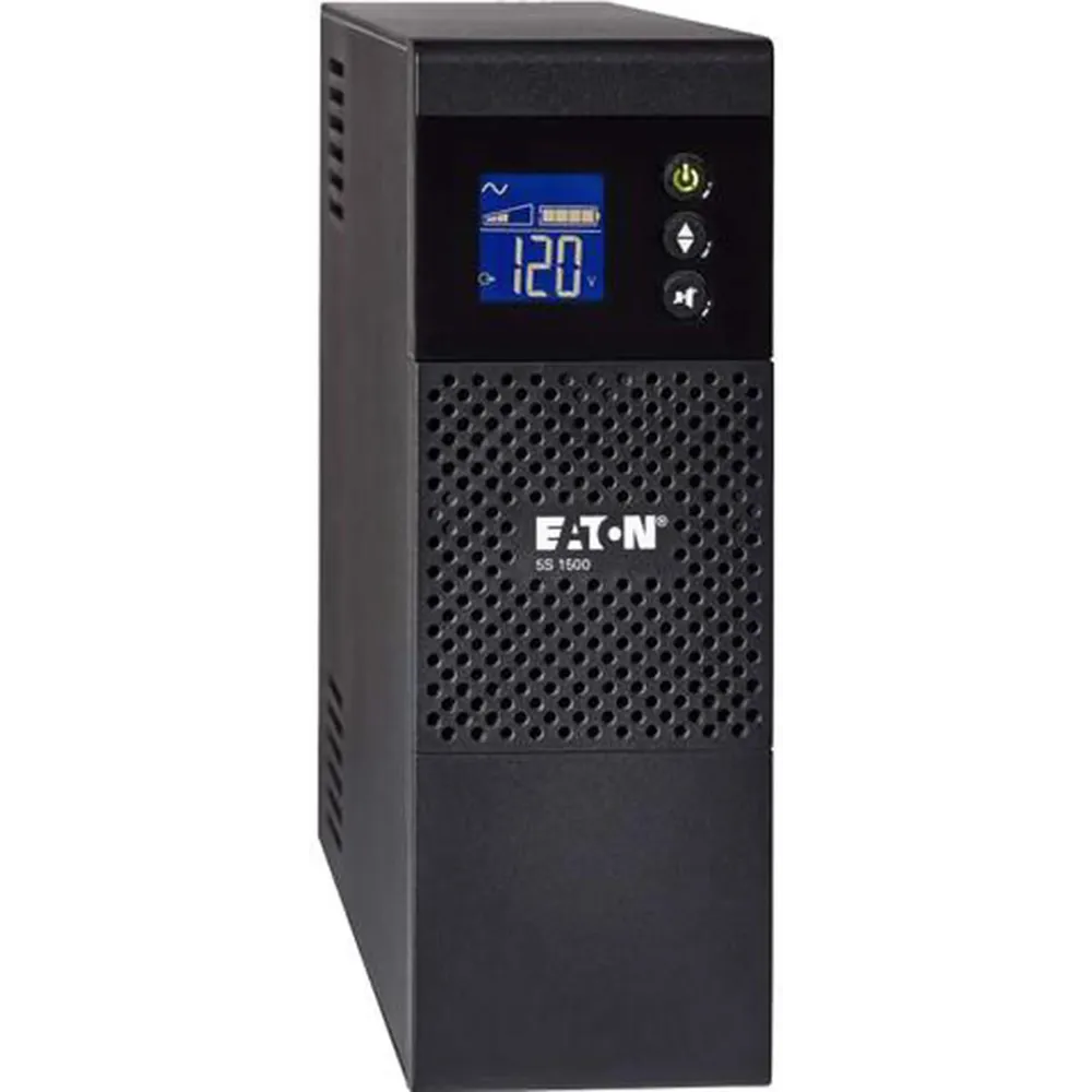 Eaton 5S1500LCD 5S UPS 1500VA 900 Watt 120V LCD Line-Interactive Battery Backup ECO USB - Tower - 2 Minute Stand-by - 110 V AC Input - 115 V AC Output - 10 x NEMA 5-15R