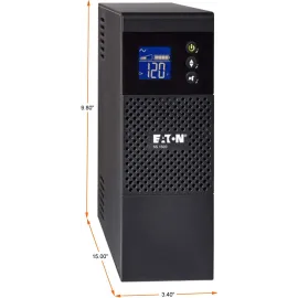 Eaton 5S1500LCD 5S UPS 1500VA 900 Watt 120V LCD Line-Interactive Battery Backup ECO USB - Tower - 2 Minute Stand-by - 110 V AC Input - 115 V AC Output - 10 x NEMA 5-15R