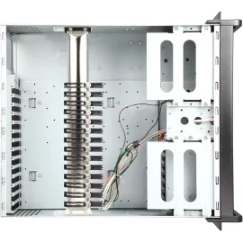 iStarUSA D-414 Black Aluminum / Steel 4U Rackmount 14 Slots Industrial PC Chassis 4 External 5.25" Drive Bays