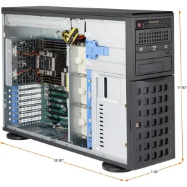 SUPERMICRO SuperChassis CSE-745BAC-R1K23B 4U Tower Server Chassis