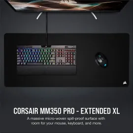 Corsair MM350 PRO CH-9413770-WW Premium Spill-Proof Cloth Gaming Mouse Pad - Extended XL