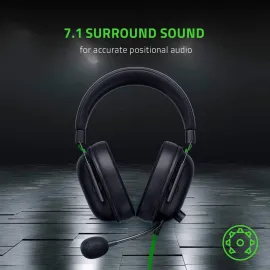 Razer BlackShark V2 X Gaming Headset: 7.1 Surround Sound Capable - 50mm Drivers - Memory Foam Cushion - for PC, PS4, Nintendo Switch - 3.5mm Headphone Jack - Classic Black