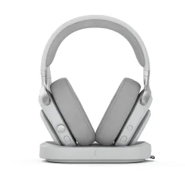 Fractal Design Scape Light RGB Wireless Gaming Headset w/ Immersive Audio, USB Dongle & BT 5.3, Charging Stand, 40-Hr Battery, compatible with PC, Mac, PS4, PS5, Switch, Mobile - Gray