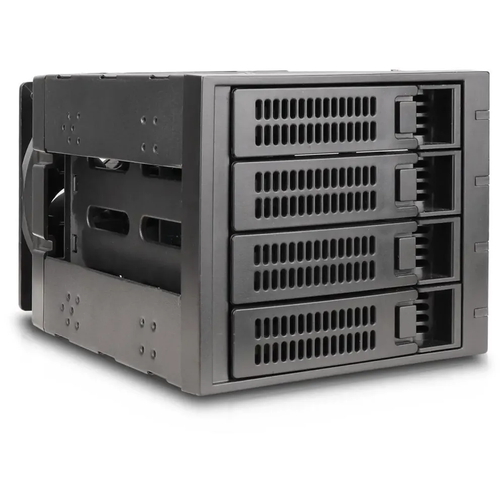 Rosewill Internal Hard Drive Enclosure - 3 x 5.25" to 4 x 3.5" Hot-Swap Enclosure - SATA I/II/III/ & SAS HDD