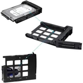 Rosewill Internal Hard Drive Enclosure - 3 x 5.25" to 4 x 3.5" Hot-Swap Enclosure - SATA I/II/III/ & SAS HDD