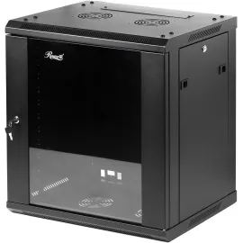 Rosewill 12U Server Rack Enclosure with Glass Door, Locks, & Removable Side Panels Wall Mount Network Cabinet 19 Inch Rack 17.7 Inches Deep Fully Assemble