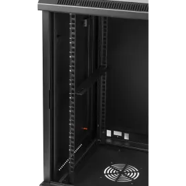Rosewill 12U Server Rack Enclosure with Glass Door, Locks, & Removable Side Panels Wall Mount Network Cabinet 19 Inch Rack 17.7 Inches Deep Fully Assemble