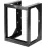 Rosewill 12U Server Rack with Swing Gate -Wall Mount Rack for 19 Inch IT Equipment Open Frame Rack–Network Rack Wall Mount for AV & Server Equipment Adjustable Depth 18 inches to 26 inches 9U Rack, BK
