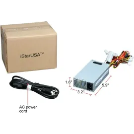 iStarUSA TC-1U30FX8 20+4Pin 300W Single 1U Flex ATX 80 Plus High Efficiency Power Supply - OEM