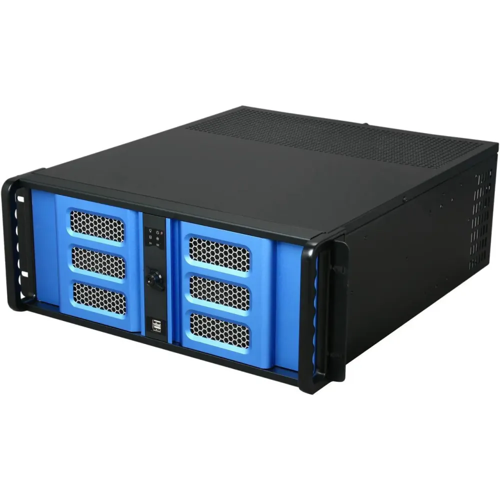 iStarUSA D-400-6SE Steel 4U Rackmount Compact Stylish Server Chassis 6 External 5.25" Drive Bays - OEM