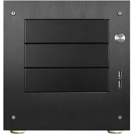 iStarUSA S-35EX Black Material of Front Bezel : Aluminum 4mm Material of Main Chassis: SECC 0.8mm Tower Compact Stylish 3x 5.25" Bay mini-ITX Tower