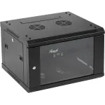 Rosewill 6U Server Rack Enclosure with Glass Door, Locks, & Removable Side Panels Wall Mount Network Cabinet 19 Inch Rack 17.7 Inches Deep Fully Assemble-RSWM-6U001