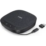 Anker PowerConf S330 USB Speakerphone, Conference Microphone for Home Office, Smart Voice Enhancement, Plug and Play, 360° Voice Coverage via 4 Microphones, and Powerful Sound