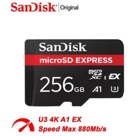 SanDisk® microSD™ Express microSD™ Card 256GB 880mb/s SDSQXFN-256G-GN4NN for Nintendo Switch 2