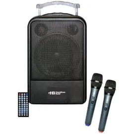HamiltonBuhl High Quality PA System - DVD/CD/MP3 Bluetooth and Wireless Handheld Microphones