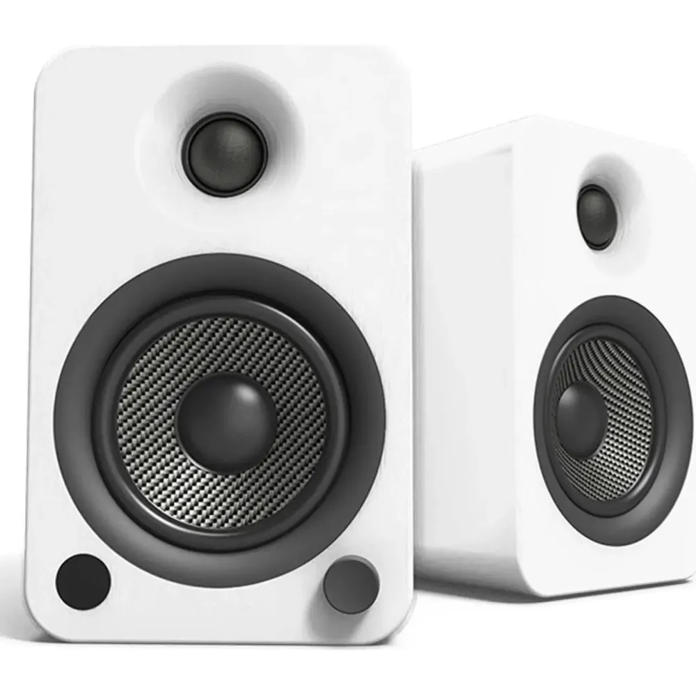 Kanto YU4 Powered Bookshelf Speakers with Built-In Bluetooth - Pair (Matte White)