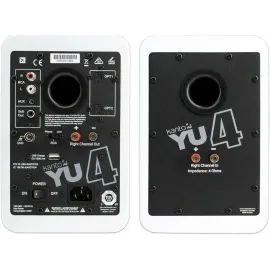 Kanto YU4 Powered Bookshelf Speakers with Built-In Bluetooth - Pair (Matte White)