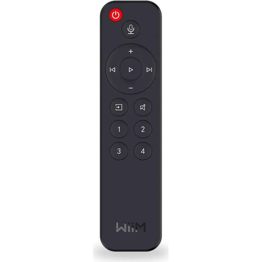 WiiM Voice Remote for WiiM Mini and Pro Audio Streamer, Push-to-Talk, 4 Music Preset Buttons