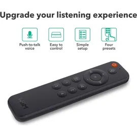 WiiM Voice Remote for WiiM Mini and Pro Audio Streamer, Push-to-Talk, 4 Music Preset Buttons