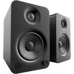 Kanto YU4 Powered Bookshelf Speakers with Built-In Bluetooth - Pair (Matte Black)