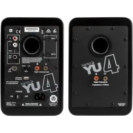 Kanto YU4 Powered Bookshelf Speakers with Built-In Bluetooth - Pair (Matte Black)