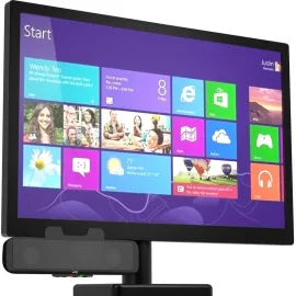 Cyber Acoustics Compact USB Speaker Bar with Integrated Monitor Mount