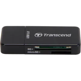 Transcend TS-RDF5K USB 3.0 Support SDHC (UHS-I), SDXC (UHS-I), microSD, microSDHC (UHS-I), and microSDXC (UHS-I) Flash Card Reader