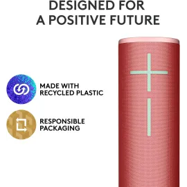 Ultimate Ears MEGABOOM 4 Wireless Bluetooth Speaker - Raspberry Red