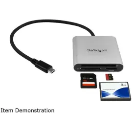 FCREADU3C 3-in-1 1 x USB Type-C (24 pin) USB 3.0 Receptacle - 5 Gbit/s USB 3.0 Flash Memory Multi-Card Reader / Writer with USB-C - SD, microSD, CompactFlash