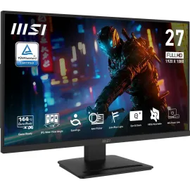 MSI PRO MP273L E14 27-inch IPS 1920 x 1080 (FHD) Gaming Office Monitor, 144Hz, Adaptive-Synch, HDR Ready, HDMI, VGA Port,VESA Mountable, Tilt, 4-side slim bezel ,1ms, Black