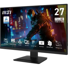 MSI PRO MP273L E14 27-inch IPS 1920 x 1080 (FHD) Gaming Office Monitor, 144Hz, Adaptive-Synch, HDR Ready, HDMI, VGA Port,VESA Mountable, Tilt, 4-side slim bezel ,1ms, Black