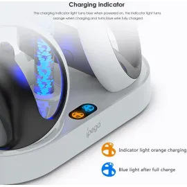 PS VR2 magnetic rainbow charging stand can be stored glasses headphones PSVR2 handle seat charger with dazzling RGB lights