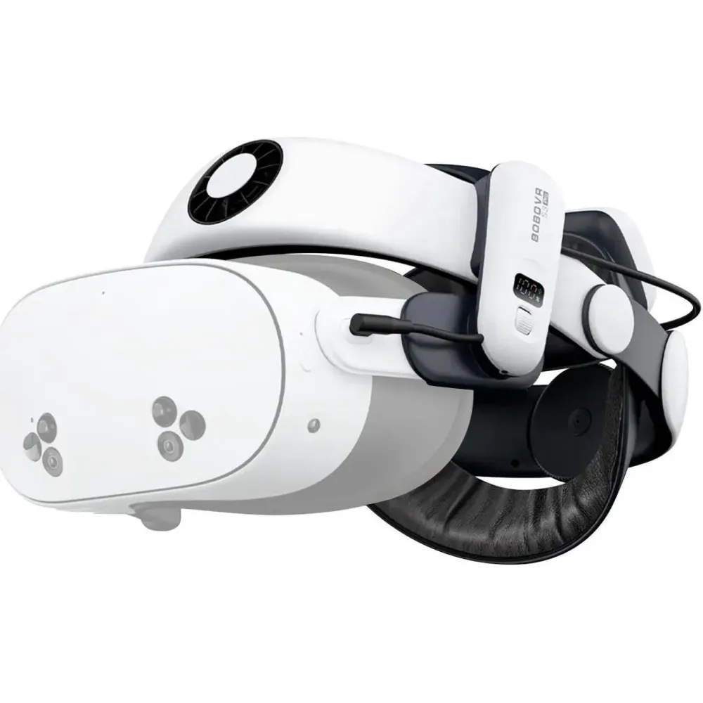BOBOVR S3 Pro 10000mAh Battery Head Strap for Meta Quest 3S / 3 with Head Air Conditioning Enhance Gaming Experience VR Accessories