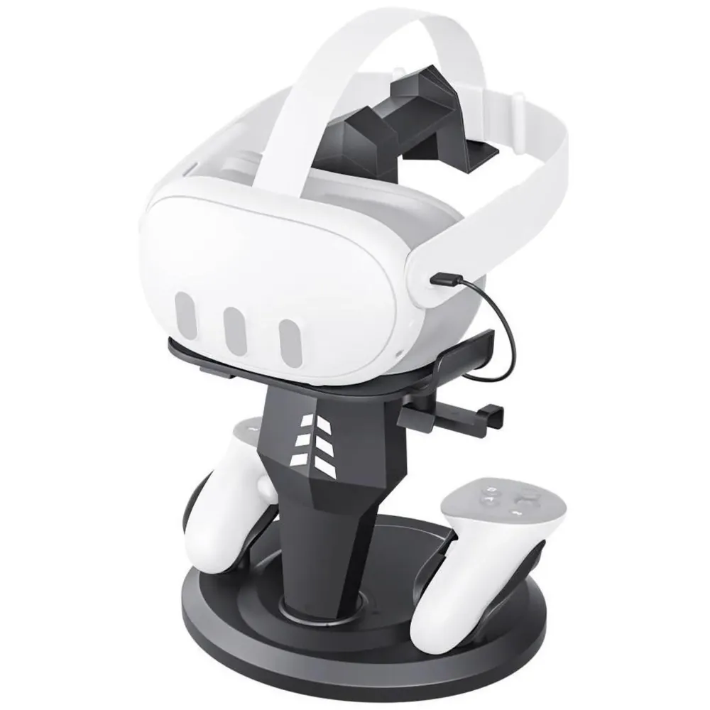 SOVAWIN VR Charging Dock for Meta Oculus Quest 3S / Quest 3 Accessories Vertical Charge Stand Controller Holder VR Headset Display Base for Quest2