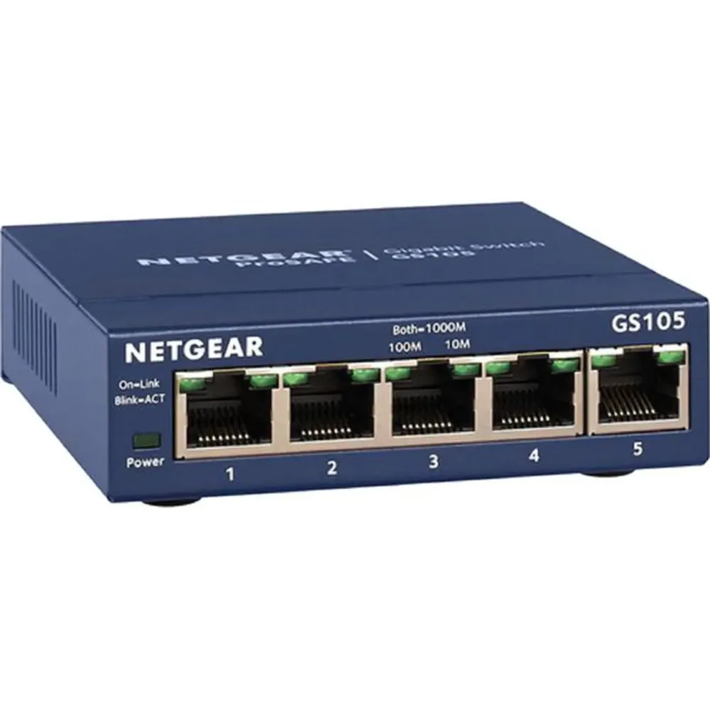 Netgear ProSafe GS105 5-Port Gigabit Ethernet Unmanaged Switch