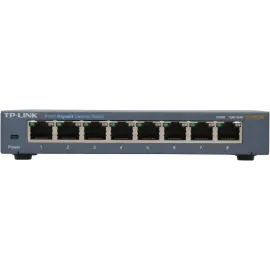 TP-Link 8 Port Gigabit Ethernet Network Switch | Ethernet Splitter | Sturdy Metal w/ Shielded Ports | Plug-and-Play | Traffic Optimization | Unmanaged