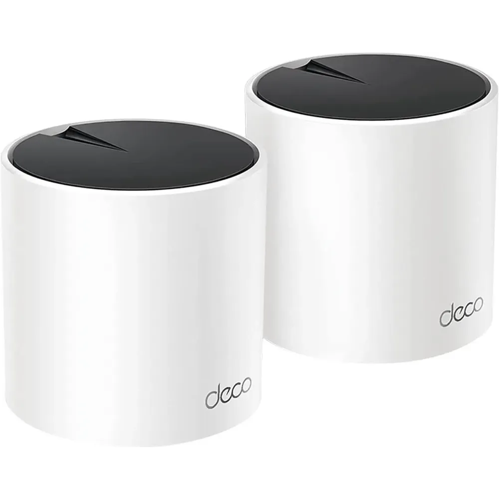 TP-Link Deco AX3000 WiFi 6 Mesh System - Covers up to 4500 Sq.Ft, Replaces Wireless Router and Extender, 3 Gigabit Ports per Unit, Supports Ethernet Backhaul (Deco X55, 2-Pack)