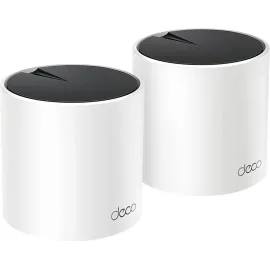 TP-Link Deco AX3000 WiFi 6 Mesh System - Covers up to 4500 Sq.Ft, Replaces Wireless Router and Extender, 3 Gigabit Ports per Unit, Supports Ethernet Backhaul (Deco X55, 2-Pack)