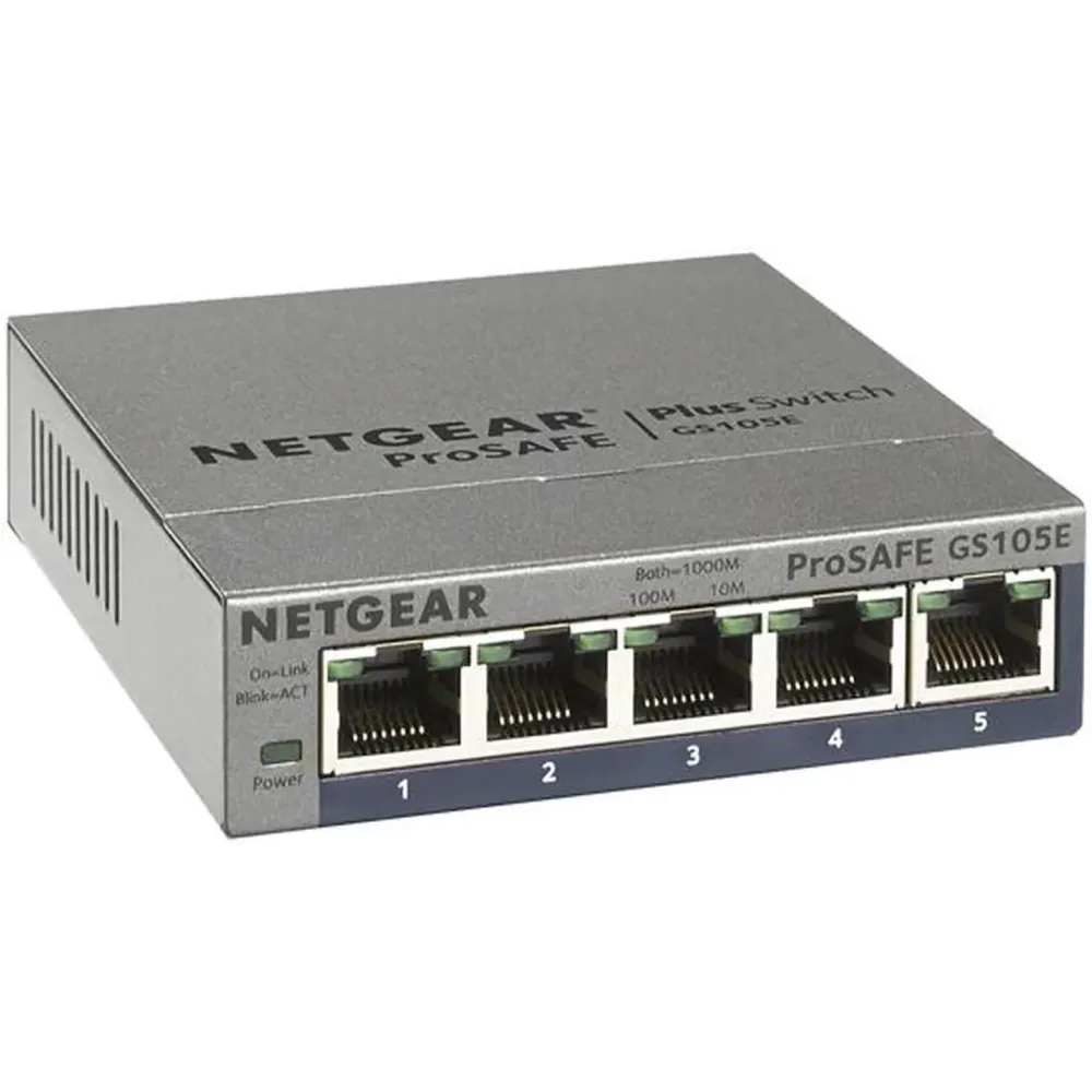 Netgear ProSafe Plus GS105E 5-Port Gigabit Ethernet Switch