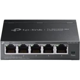 TP-Link TL-SG105S-M2 | 5-Port Multi-Gigabit 2.5G Ethernet Switch | Unmanaged Network Switch | Ethernet Splitter | Plug & Play | Desktop/Wall Mount | Silent Operation